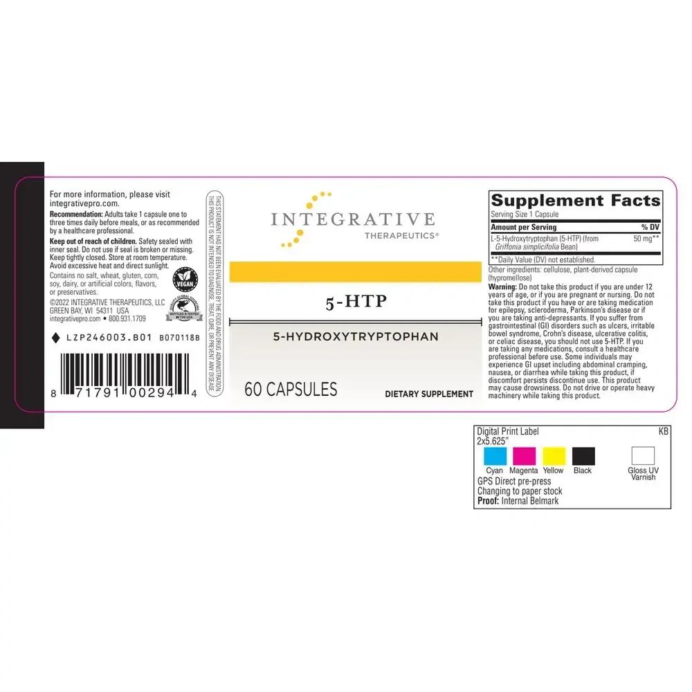 Product image for 5-HTP 50mg.