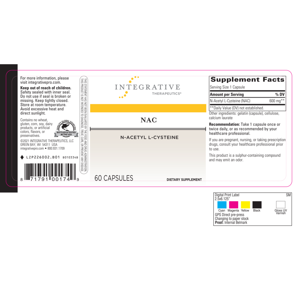 Product image for NAC.