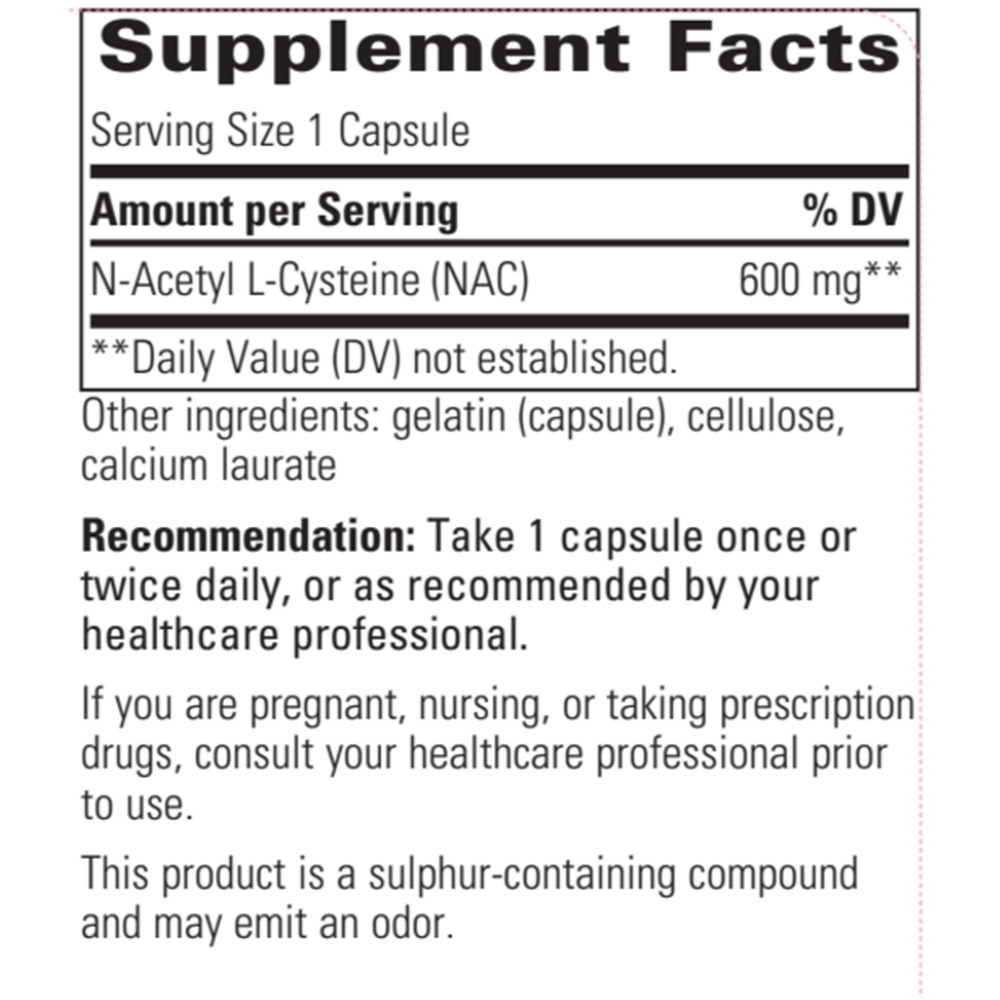 Product image for NAC.