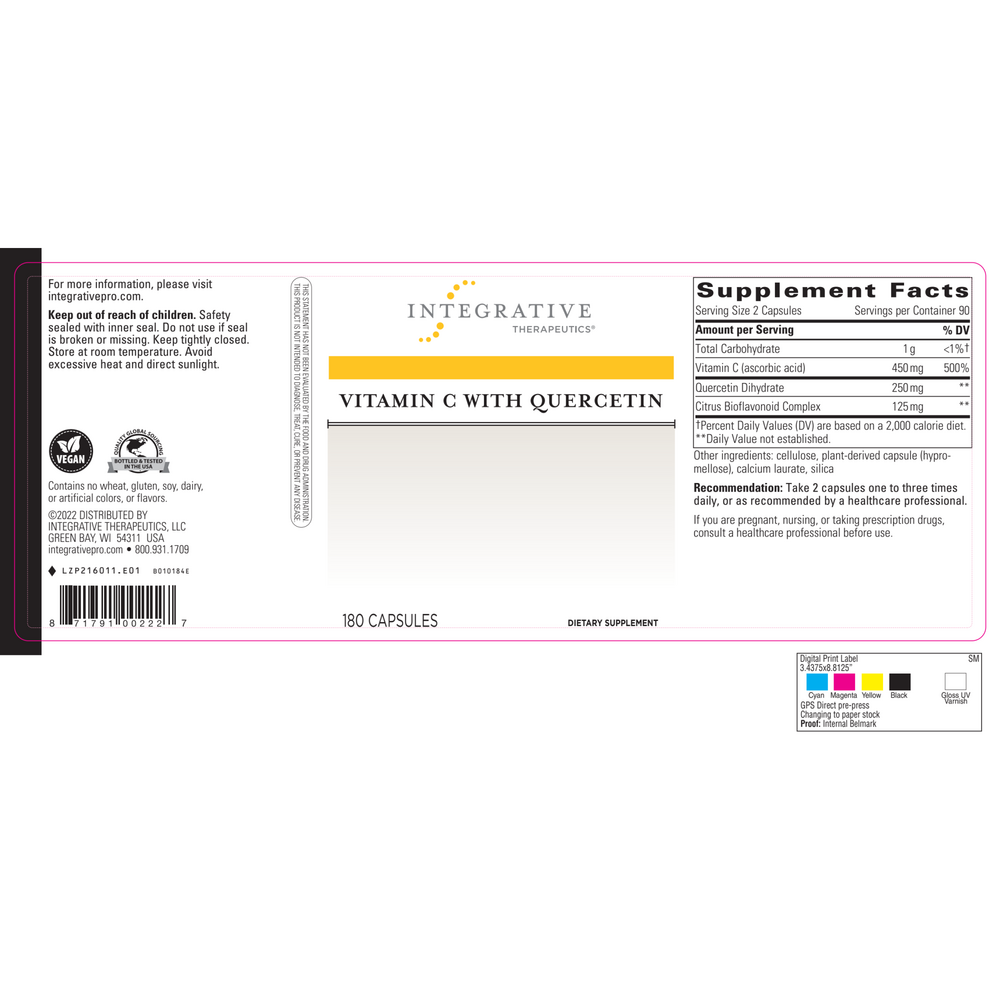 Product image for Vitamin C w/Quercetin.