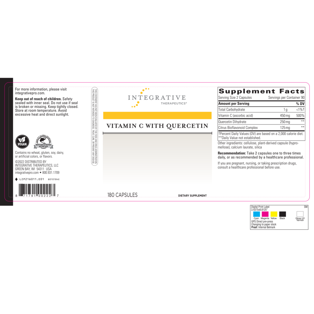 Product image for Vitamin C w/Quercetin.