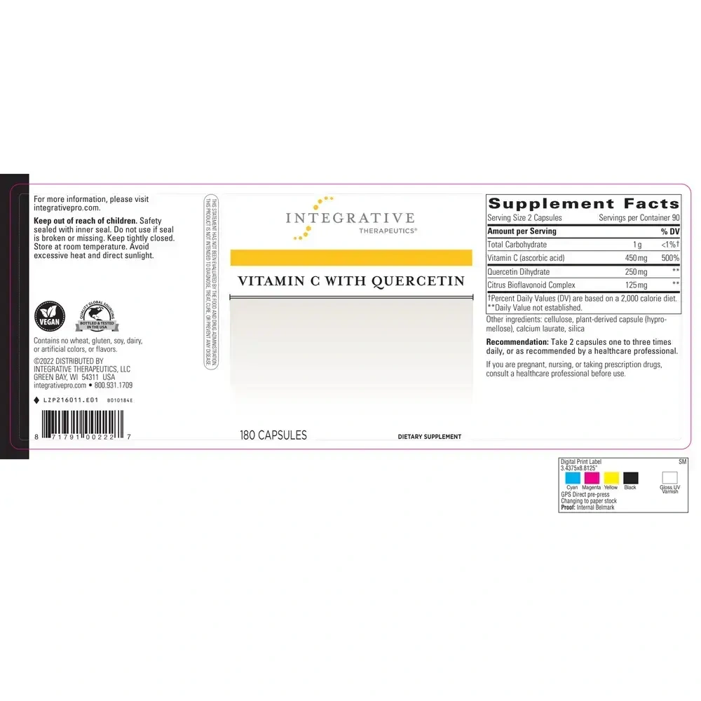 Product image for Vitamin C w/Quercetin.