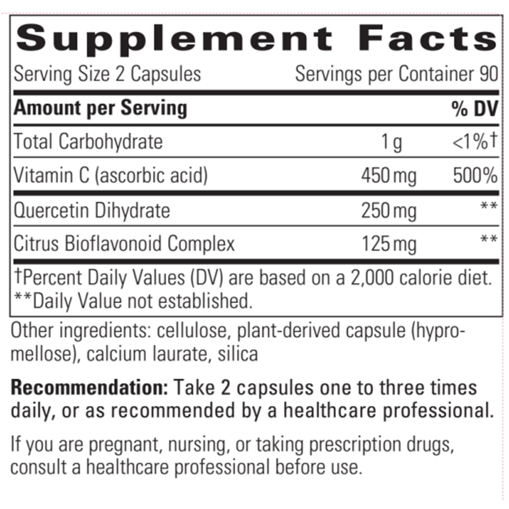 Product image for Vitamin C w/Quercetin.