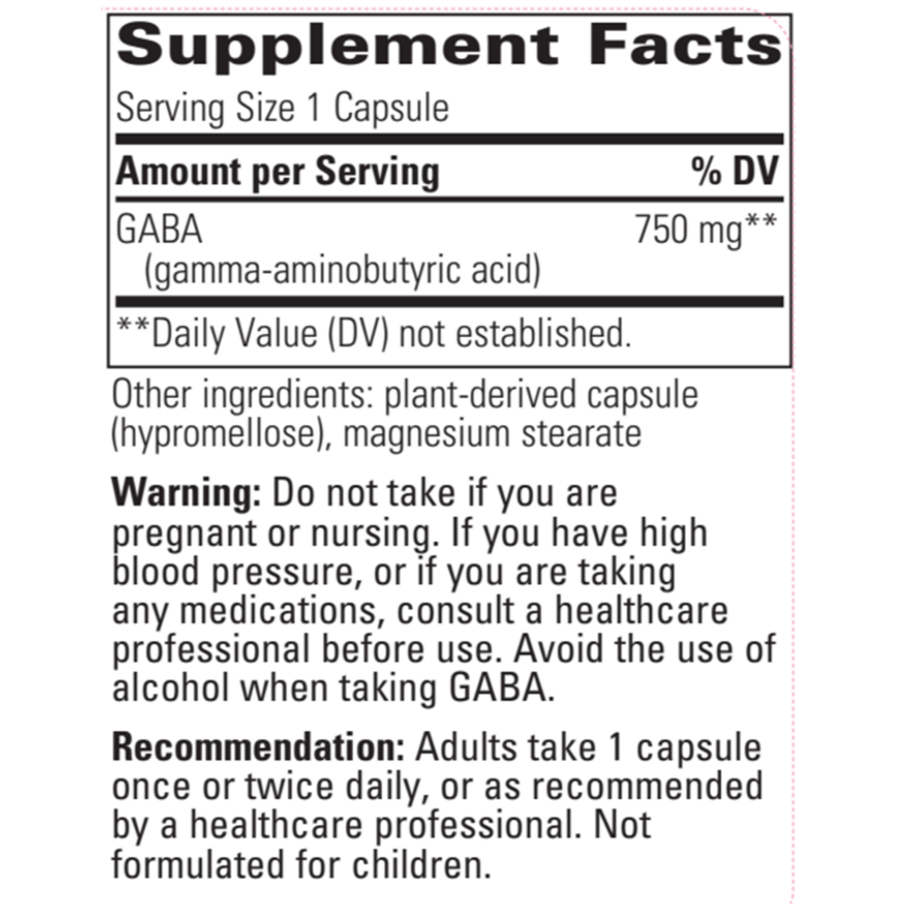 Product image for GABA 750mg.