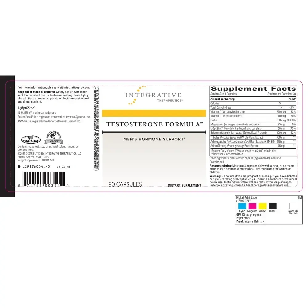 Product image for Testosterone Formula.