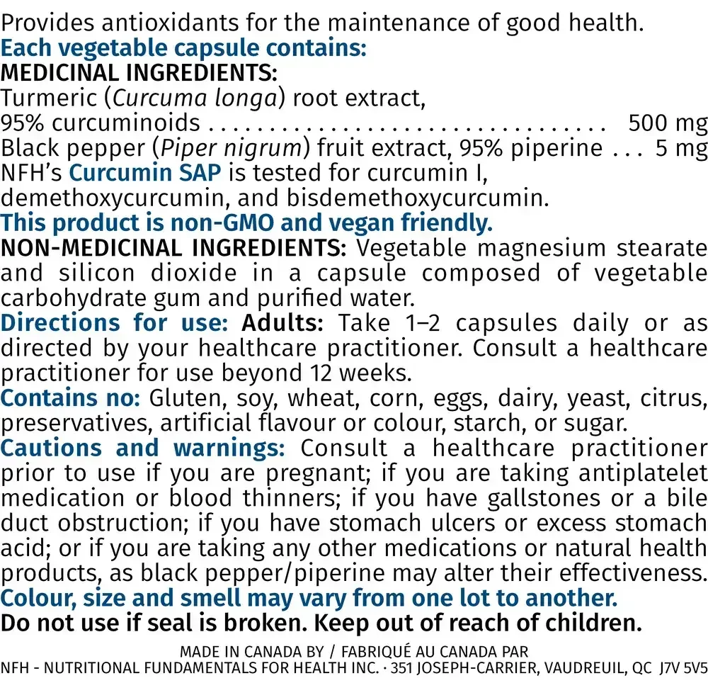 Product image for Curcumin SAP.