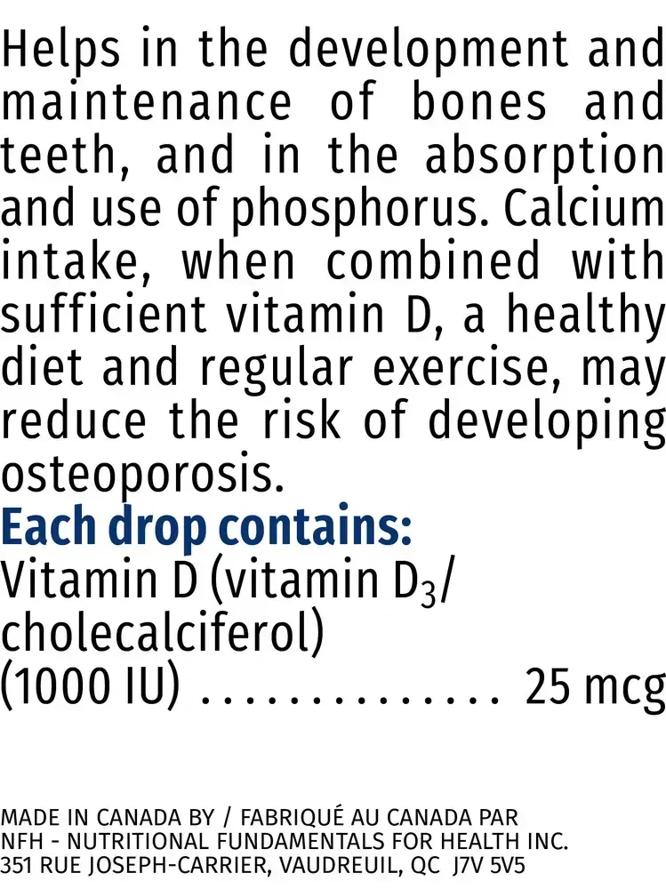 Product image for Vitamin D3 SAP Liquid.