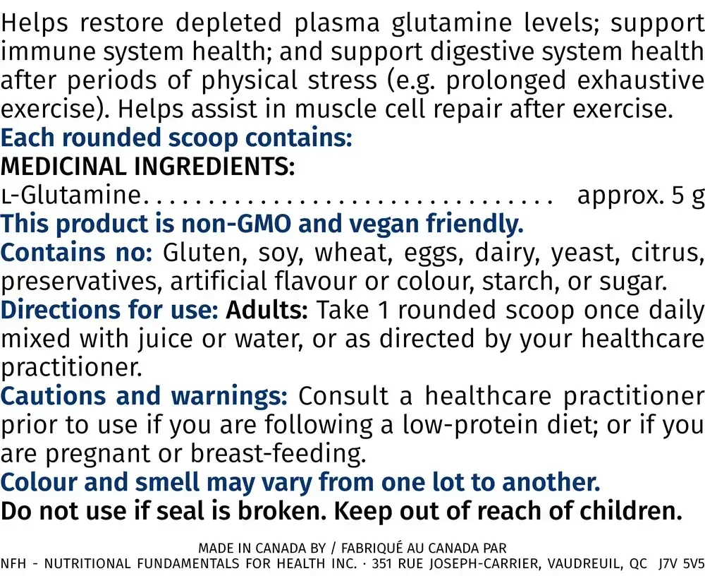 Product image for L-Glutamine SAP.
