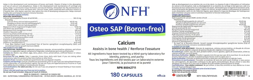 Product image for Osteo SAP (Boron‑Free).