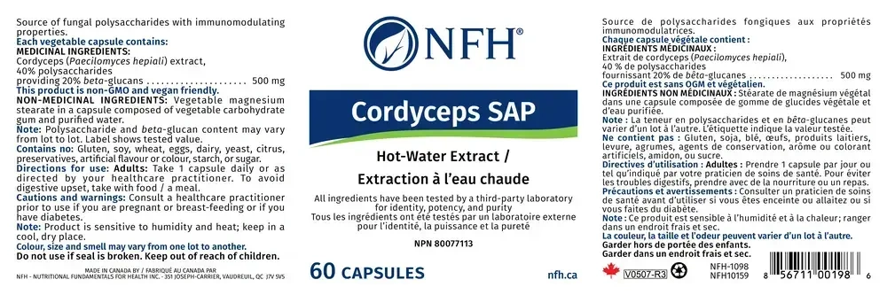 Product image for Cordyceps SAP.