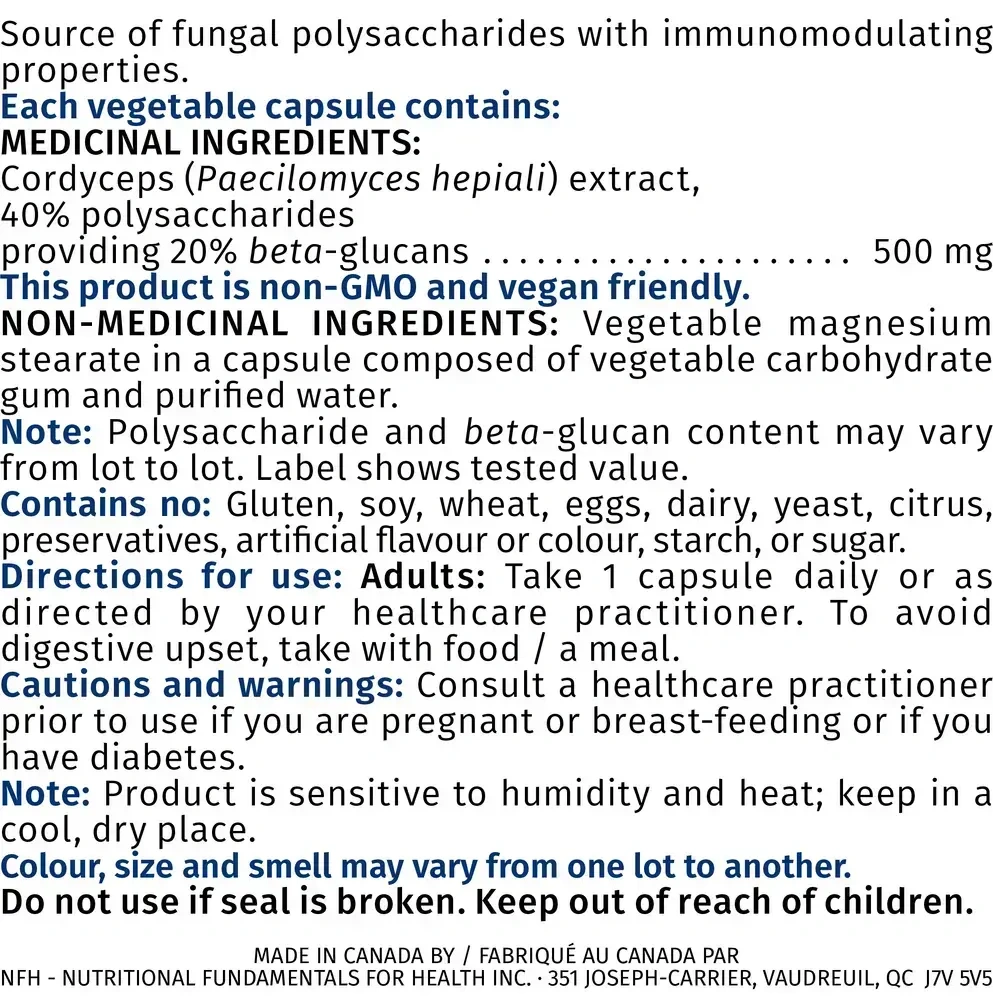 Product image for Cordyceps SAP.