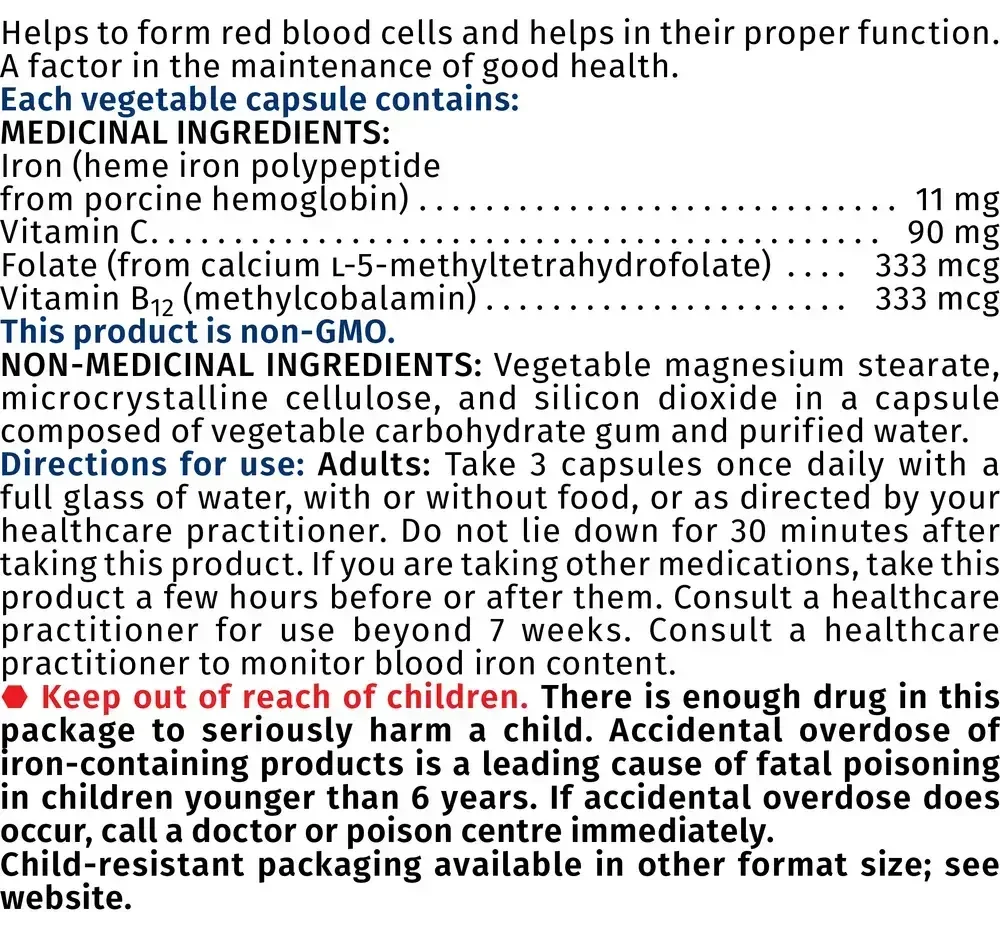 Product image for Heme Iron SAP.