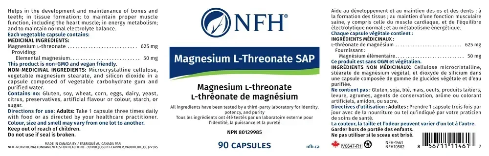 Product image for Magnesium L-Threonate SAP.