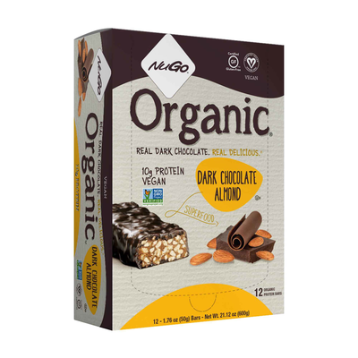 NuGO Organic - Dark Chocolate Almond 12 bars