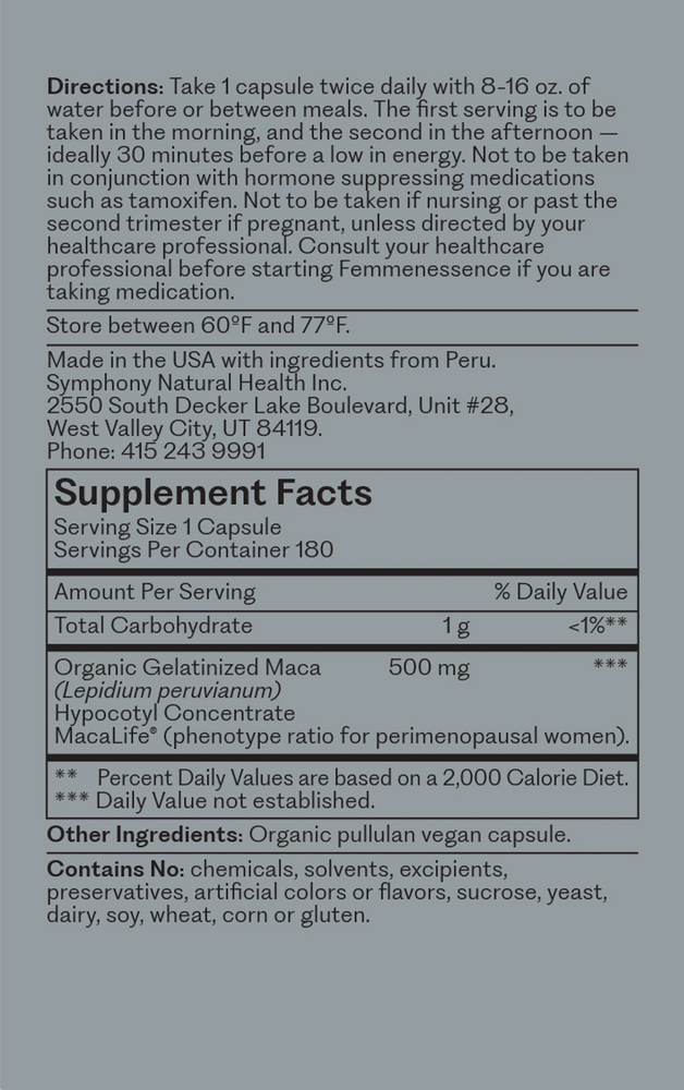 Product image for FemmenessencePRO PERI (Maca-GO®).