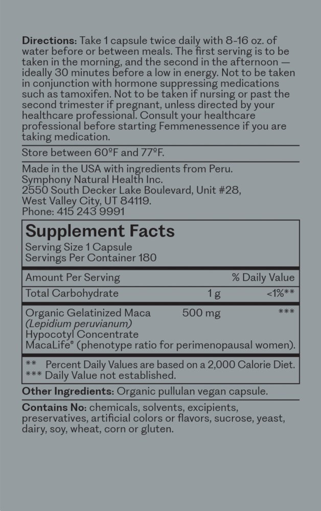 Product image for FemmenessencePRO PERI (Maca-GO®).