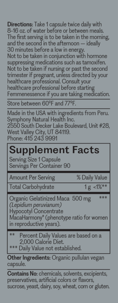 Product image for FemmenessencePRO HARMONY (Maca-GO®).