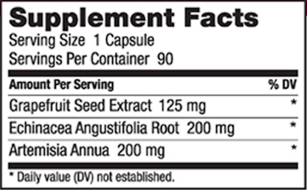 Product image for Grapefruit Seed Extract 125mg Capsules.