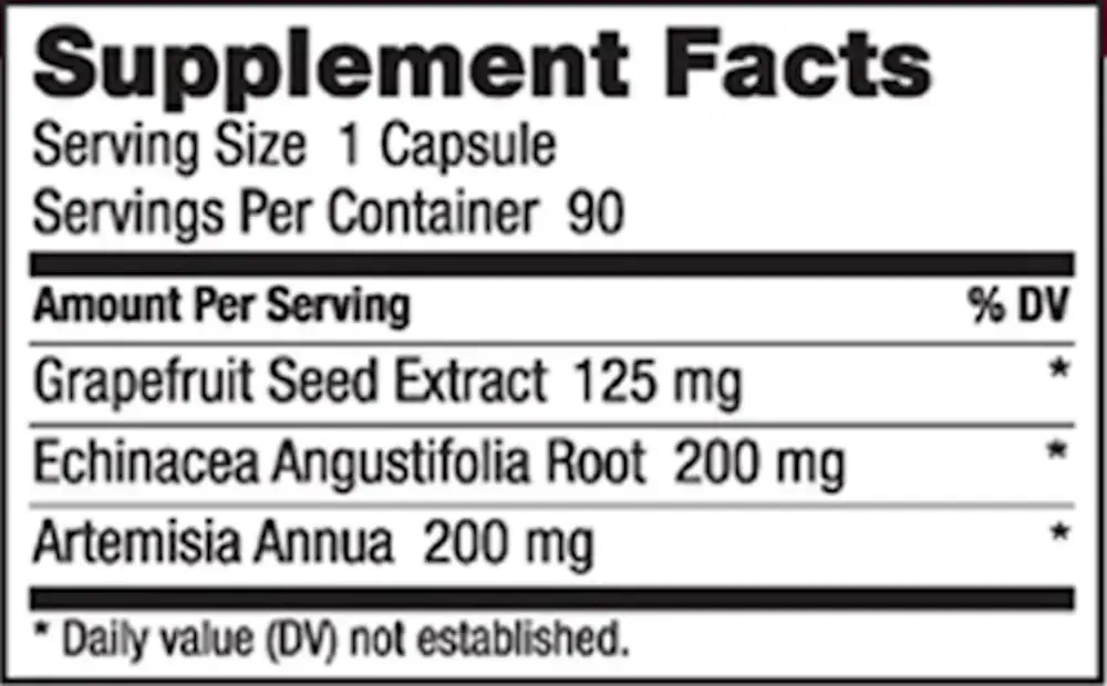 Product image for Grapefruit Seed Extract 125mg.