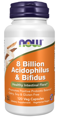 8 Billion Acidophilus & Bifidus Veg Capsules 120 capsules 8 Billion Acidophilus & Bifidus Veg Capsules 120 capsules