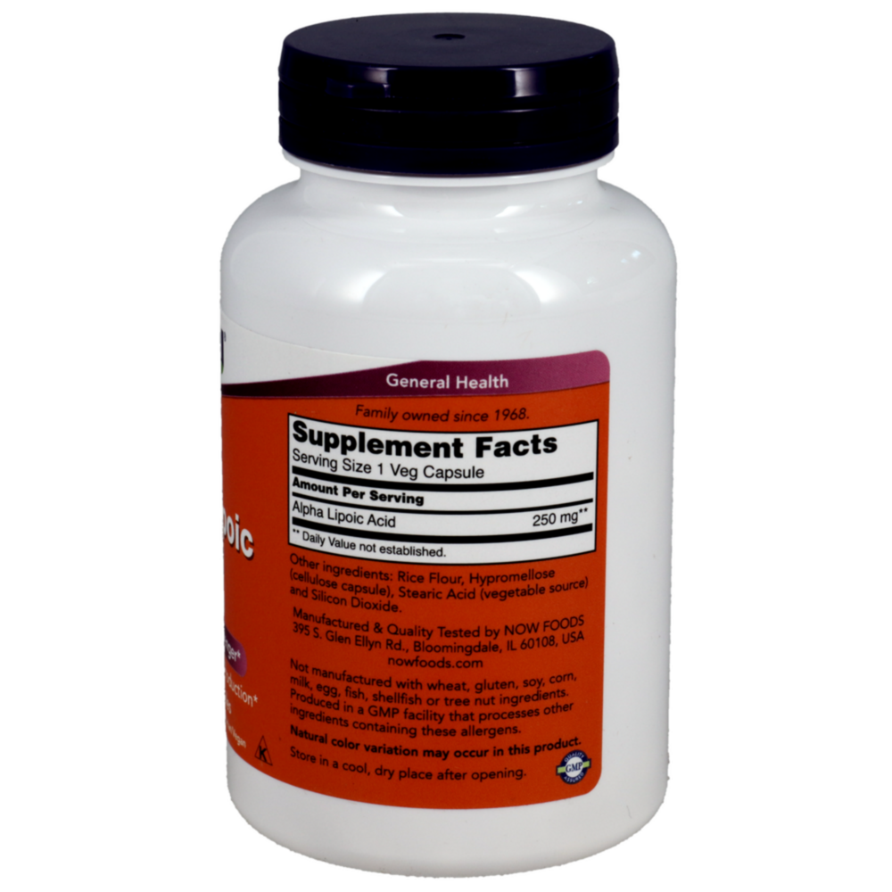 Product image for Alpha Lipoic Acid 250mg.