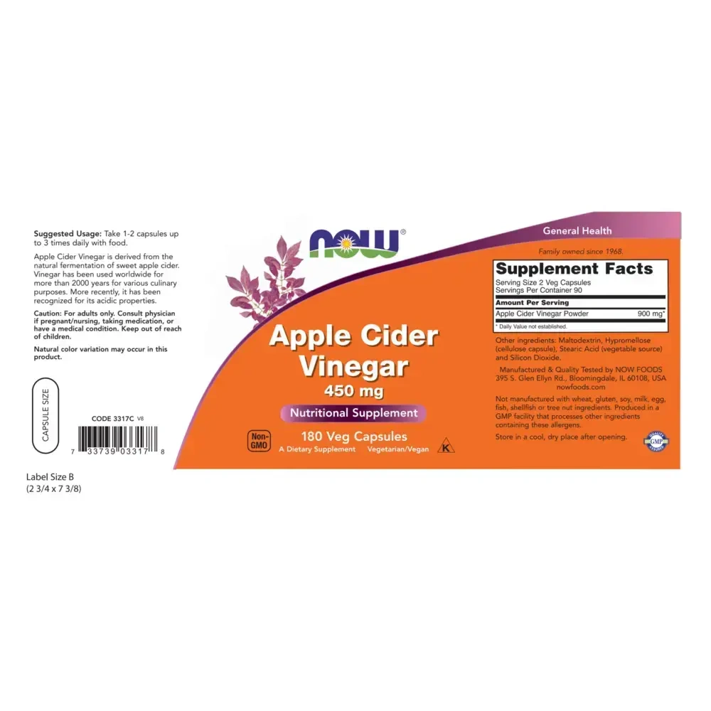 Product image for Apple Cider Vinegar 450mg.