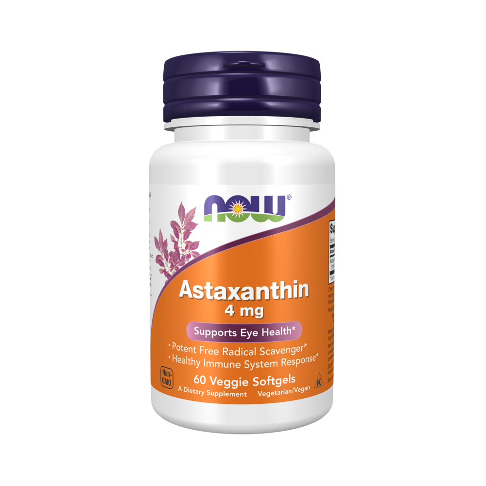 Product image for Astaxanthin 4mg Veggie Softgel.