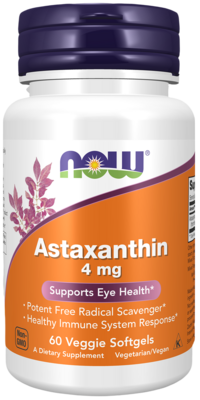 Astaxanthin 4mg Veggie Softgel 60 Softgel Capsules