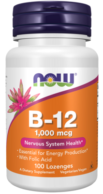 Vitamin B-12 (1000mcg) w/Folic Acid Chewable