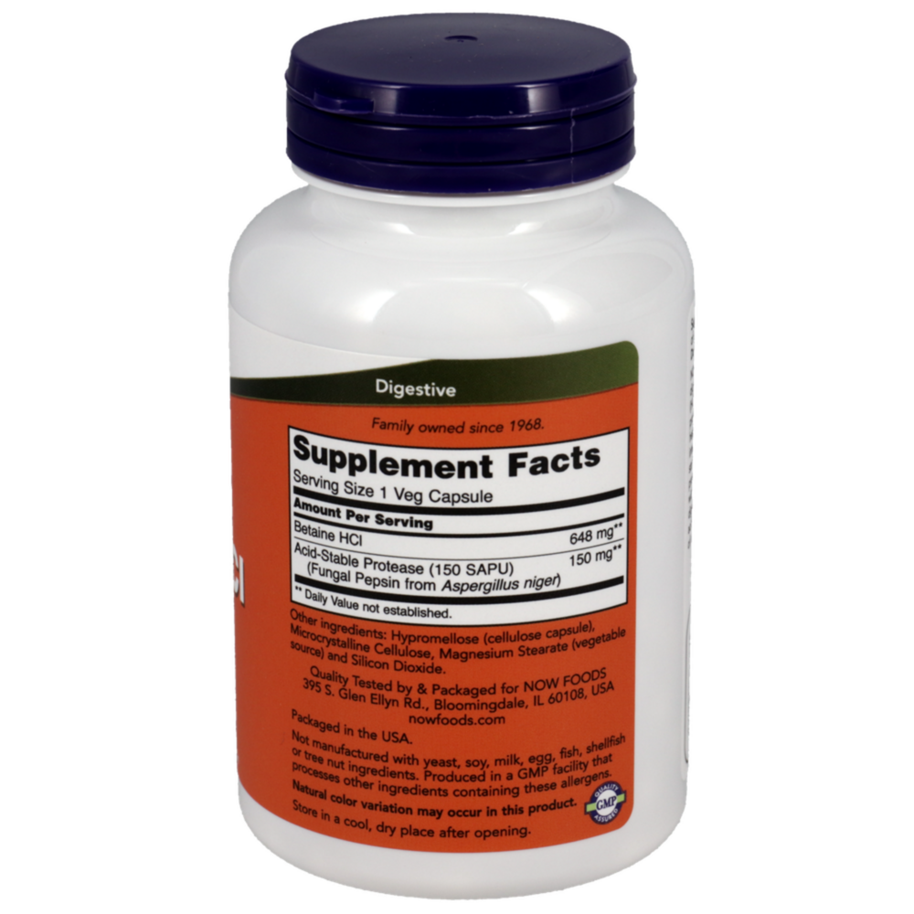 Product image for Betaine HCl 648mg.