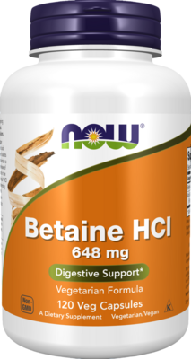 Betaine HCl 648mg 120 capsules Betaine HCl 648mg 120 capsules