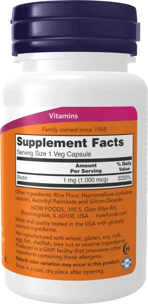 Product image for Biotin 1000mcg.