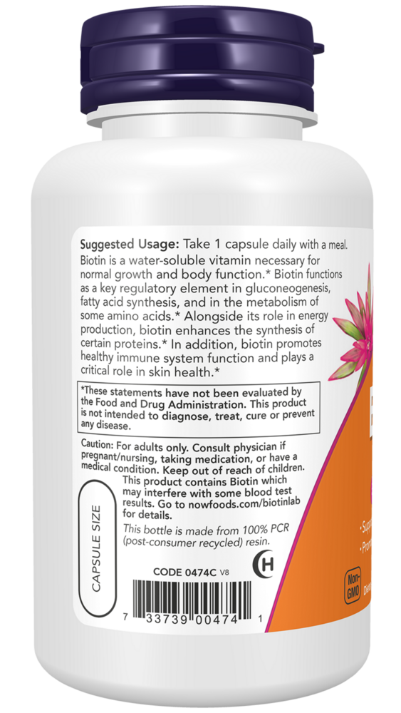 Product image for Biotin 5000mcg.