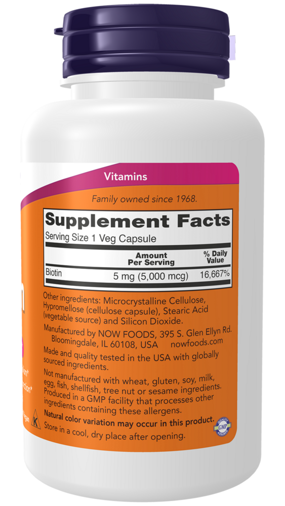 Product image for Biotin 5000mcg.