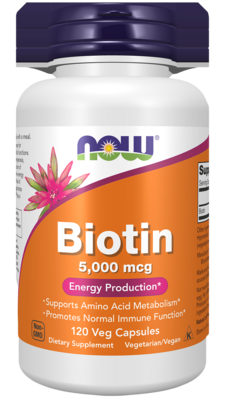 Biotin 5000mcg 120 capsules