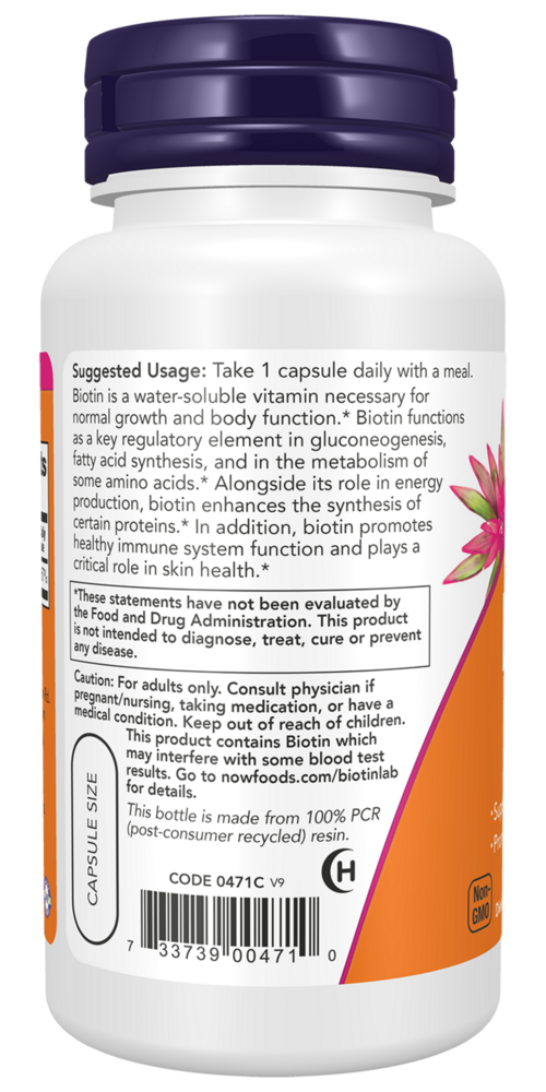 Product image for Biotin 5000mcg.