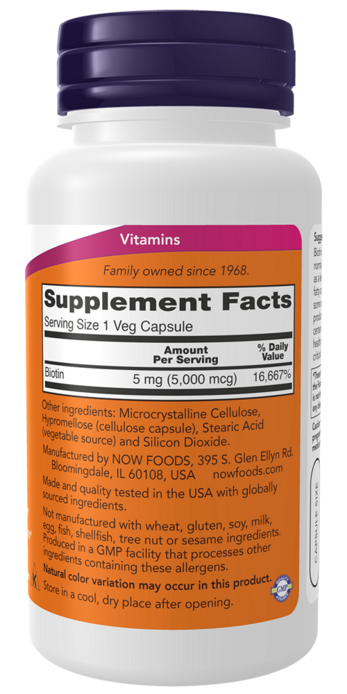 Product image for Biotin 5000mcg.