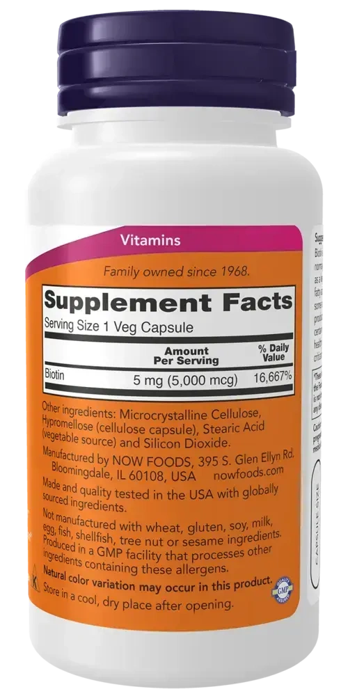 Product image for Biotin 5000mcg.