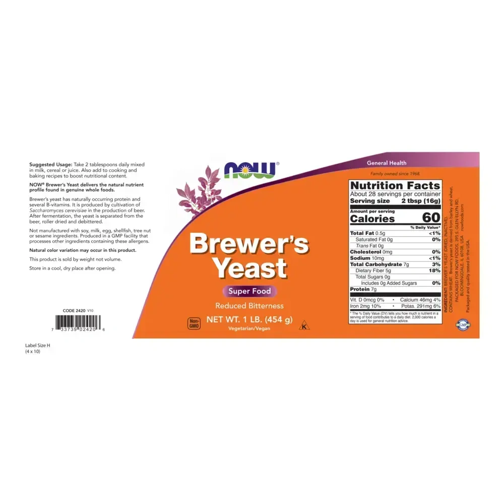Product image for Brewers Yeast Debittered.