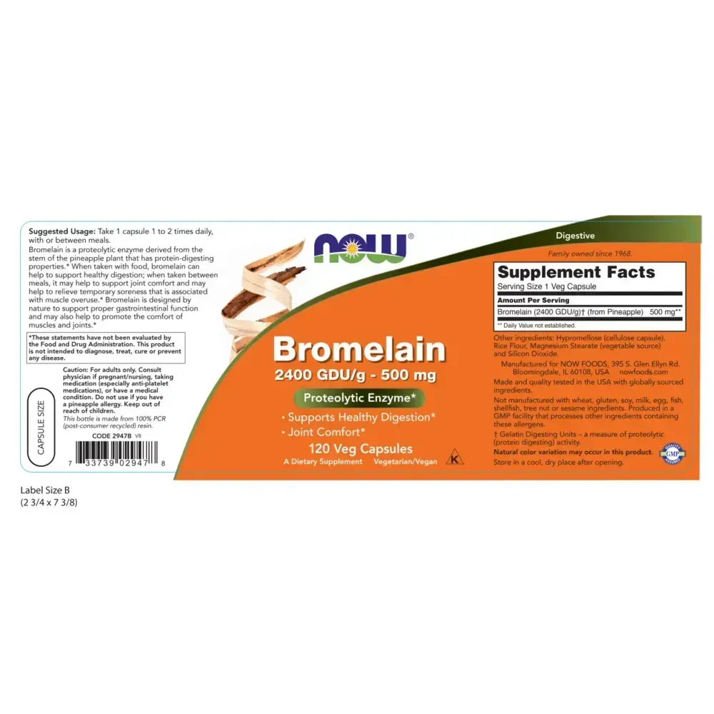 Product image for Bromelain 500mg.