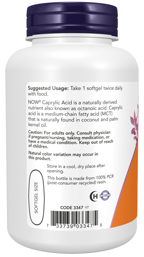 Product image for Caprylic Acid 600mg.