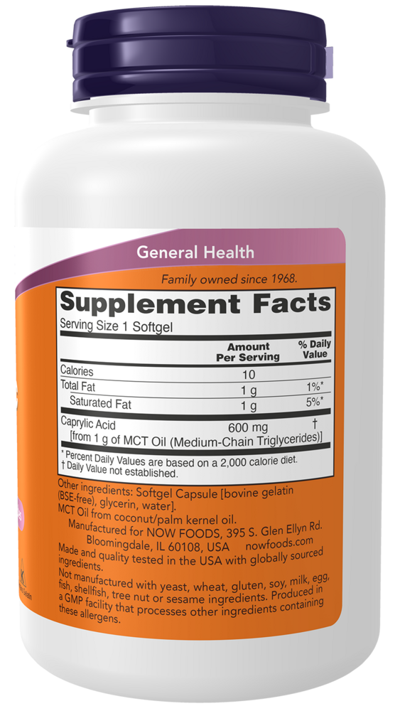 Product image for Caprylic Acid 600mg.