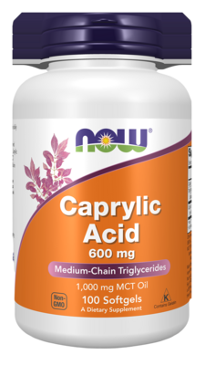 Caprylic Acid 600mg 100 Softgels