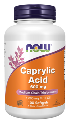 Caprylic Acid 600mg 100 Softgels