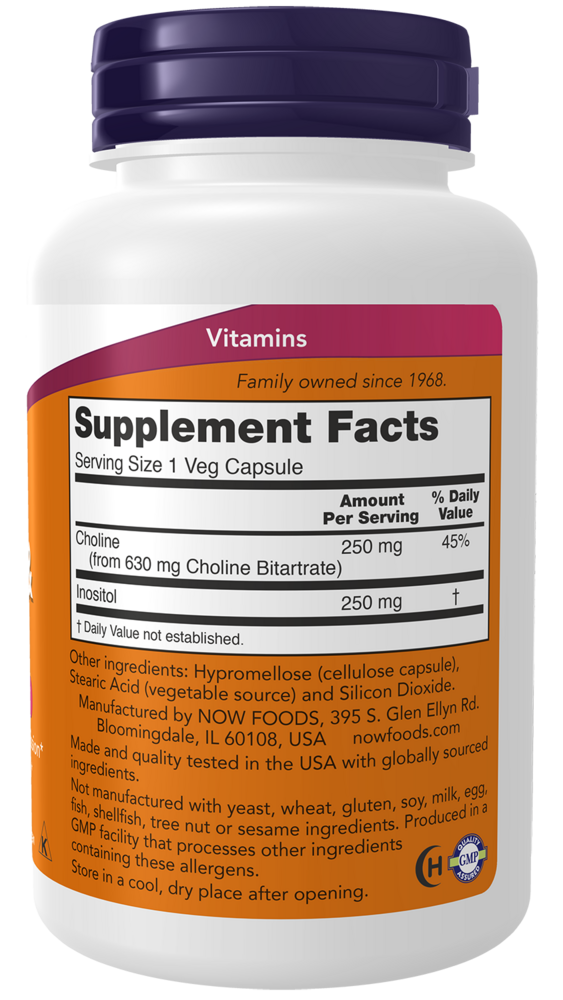 Product image for Choline &amp; Inositol 500mg.