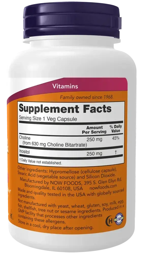 Product image for Choline &amp; Inositol 500mg.