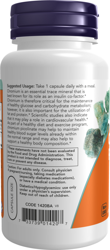 Product image for Chromium Picolinate 200mcg.