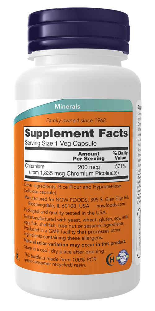 Product image for Chromium Picolinate 200mcg.