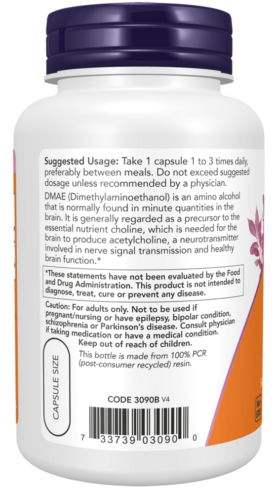 Product image for DMAE 250mg.
