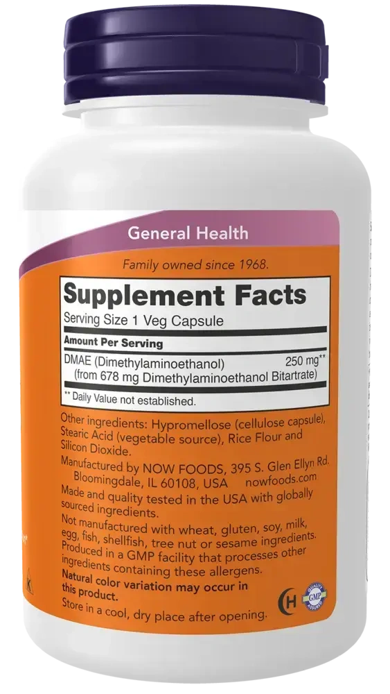 Product image for DMAE 250mg.